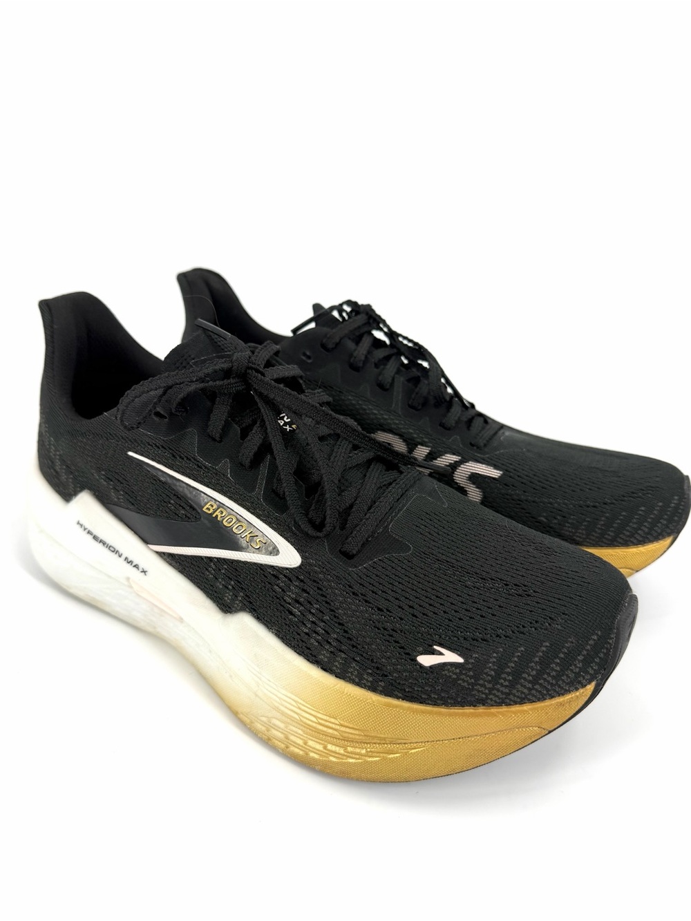 Brooks Hyperion Max 2 Mens Running Sneaker Shoe Black Gold Sz 8